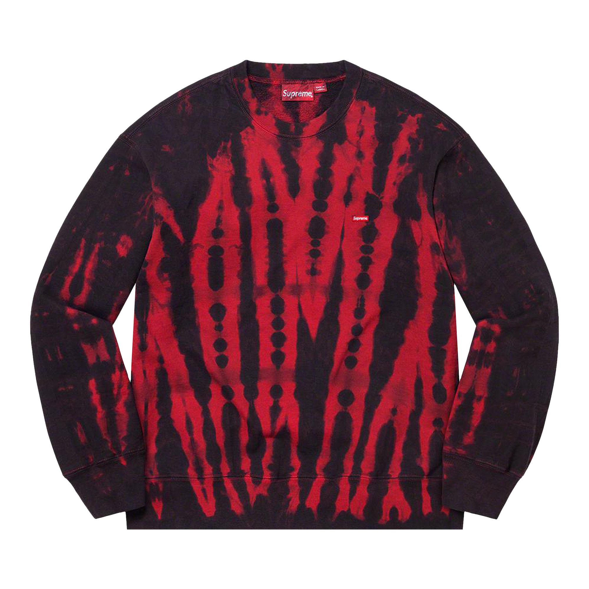 【メーカー再生品】 Buy Supreme RED FW21SW68 - Dye' Tie 'Red Crewneck Box Small トップス