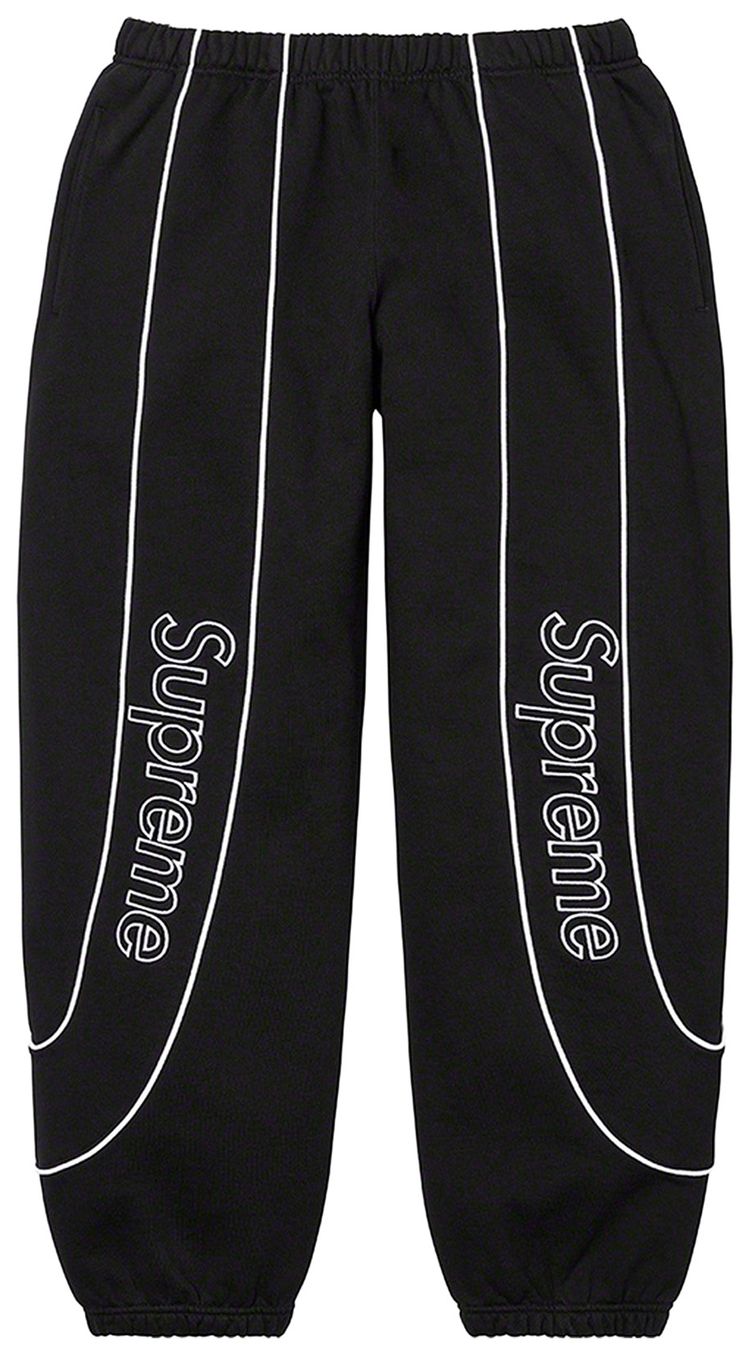 Supreme Track Paneled Sweatpant Black