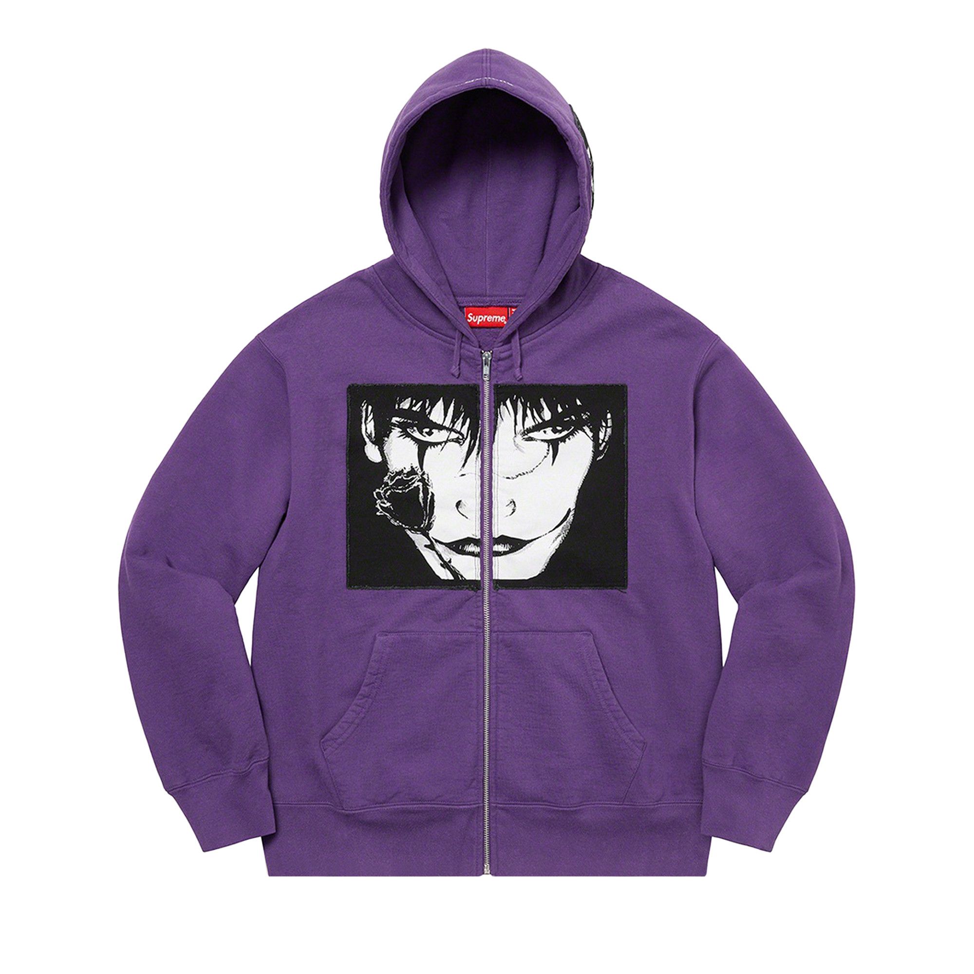 トップス supreme the crow zipup hooded sweatshirt Buy Supreme x The Crow Zip Up Hooded Sweatshirt 'Dusty Purple