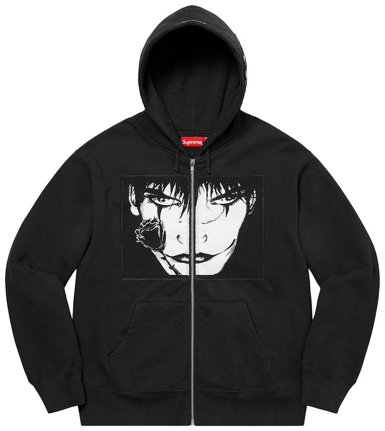 Buy Supreme x The Crow Zip Up Hooded Sweatshirt 