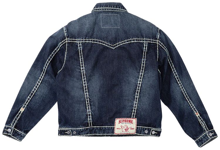 Supreme x True Religion Denim Trucker Jacket Washed Blue