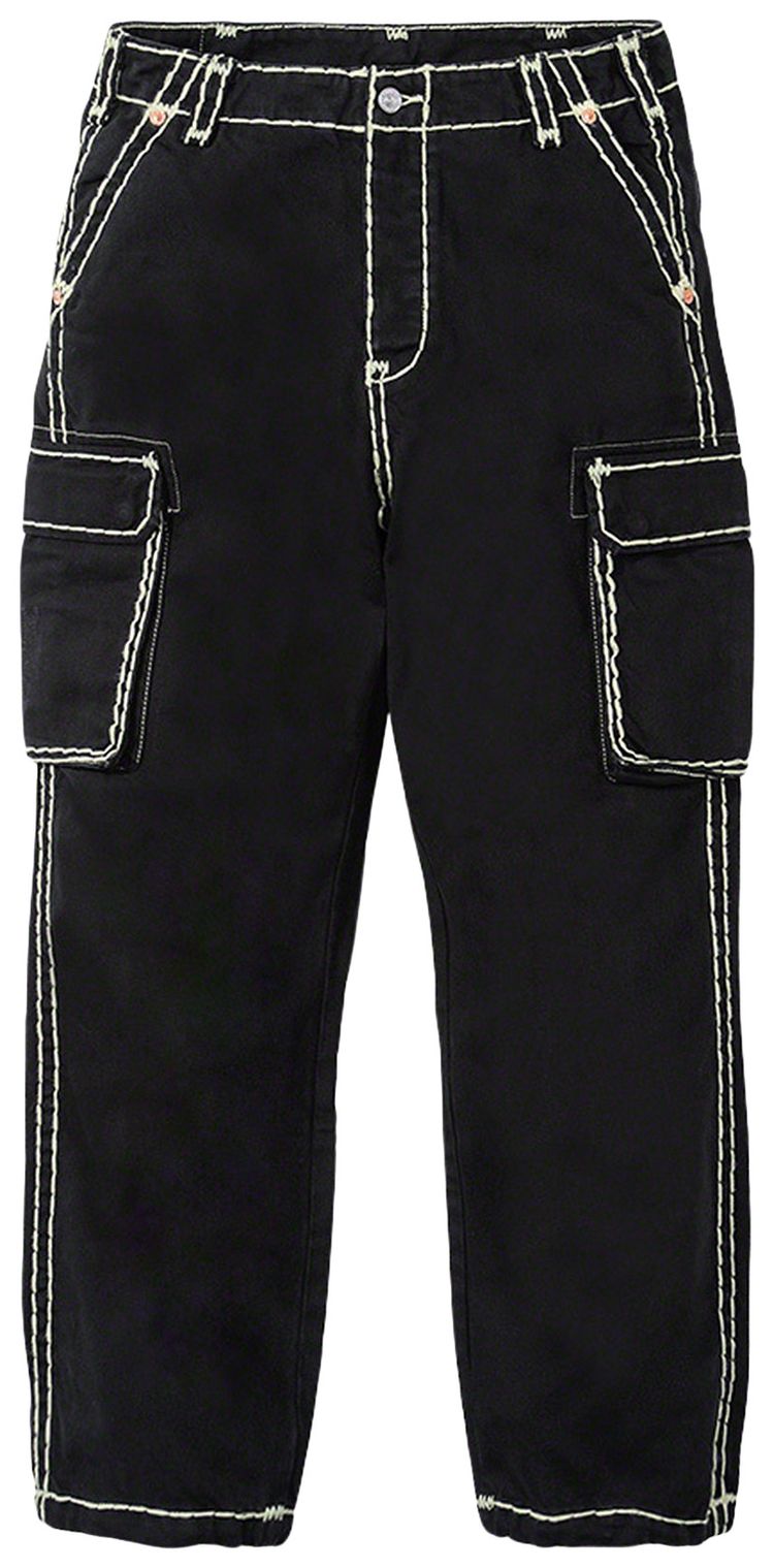 Supreme x True Religion Denim Cargo Pant Black