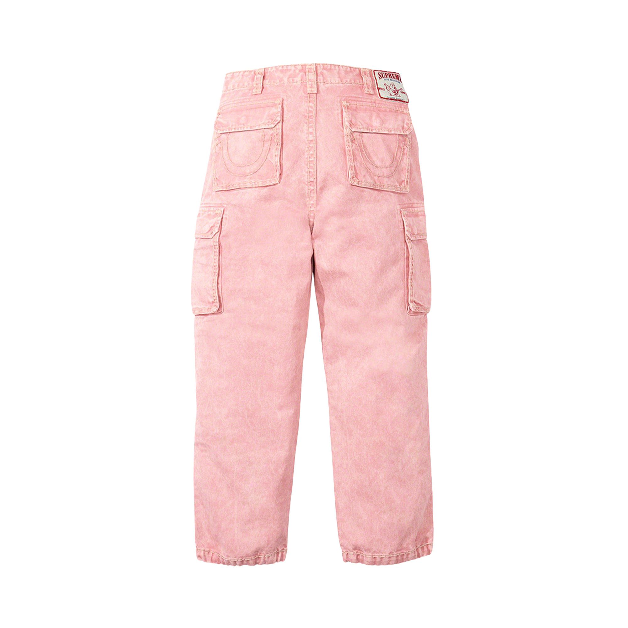 Buy Supreme x True Religion Denim Cargo Pant 'Pink