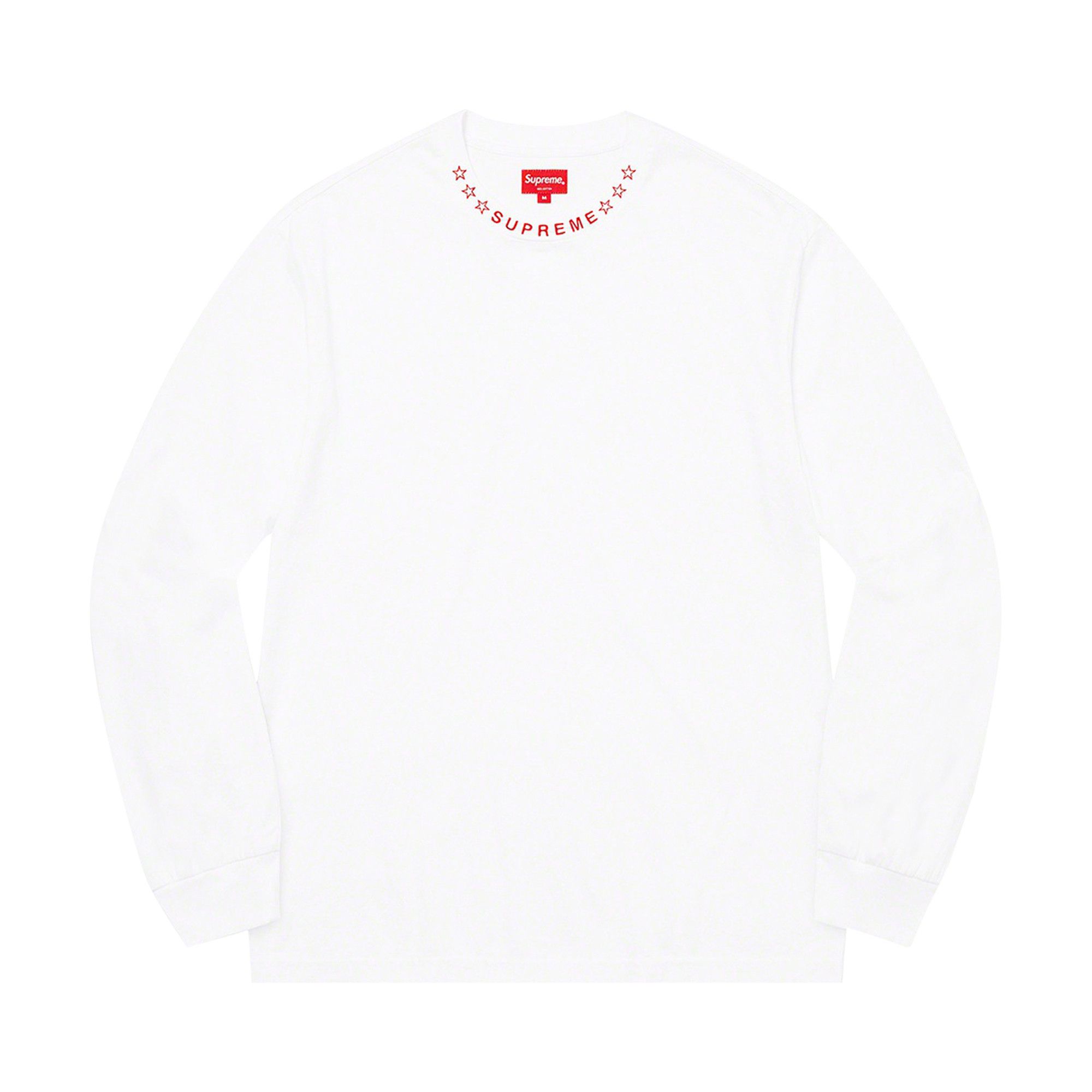 Buy Supreme Stars Collar Long-Sleeve Top 'White' - FW21KN81 WHITE