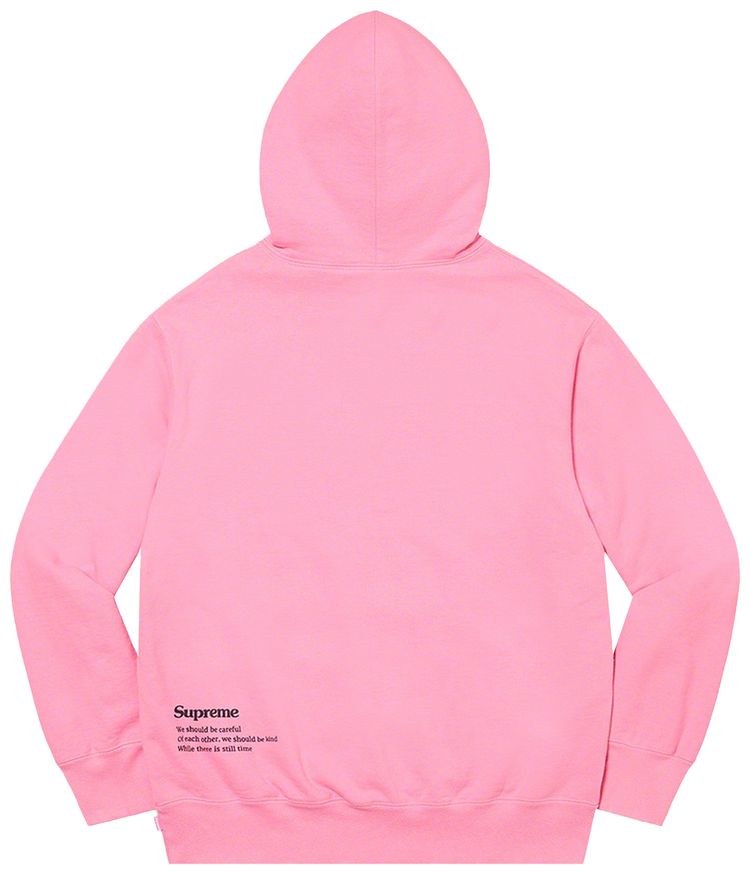 Supreme Collage Grid Hooded Sweatshirt Pink