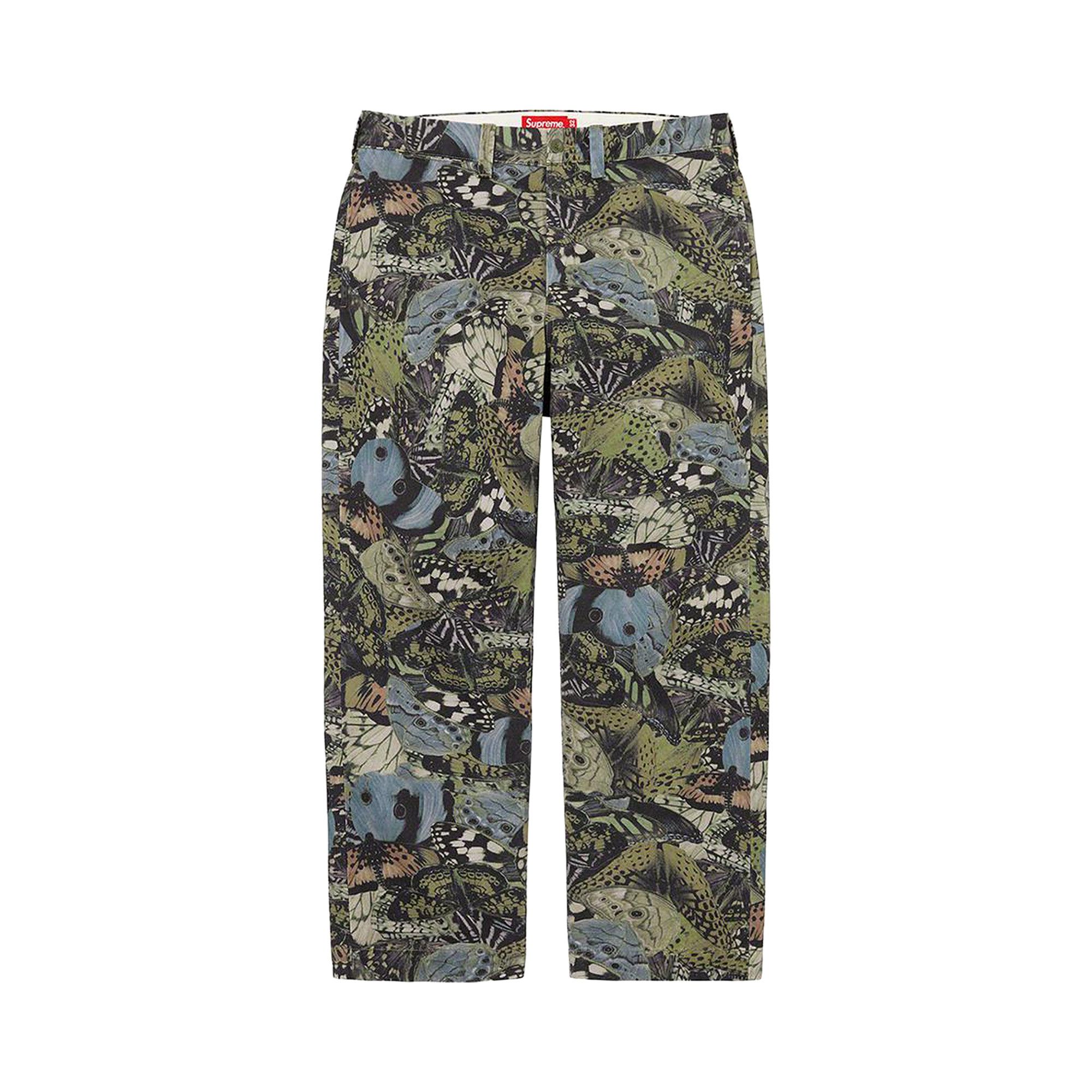 格安即決 Pant Chino Supreme Buy 'Butterflies' BUTTERFLIES FW21P59 - パンツ