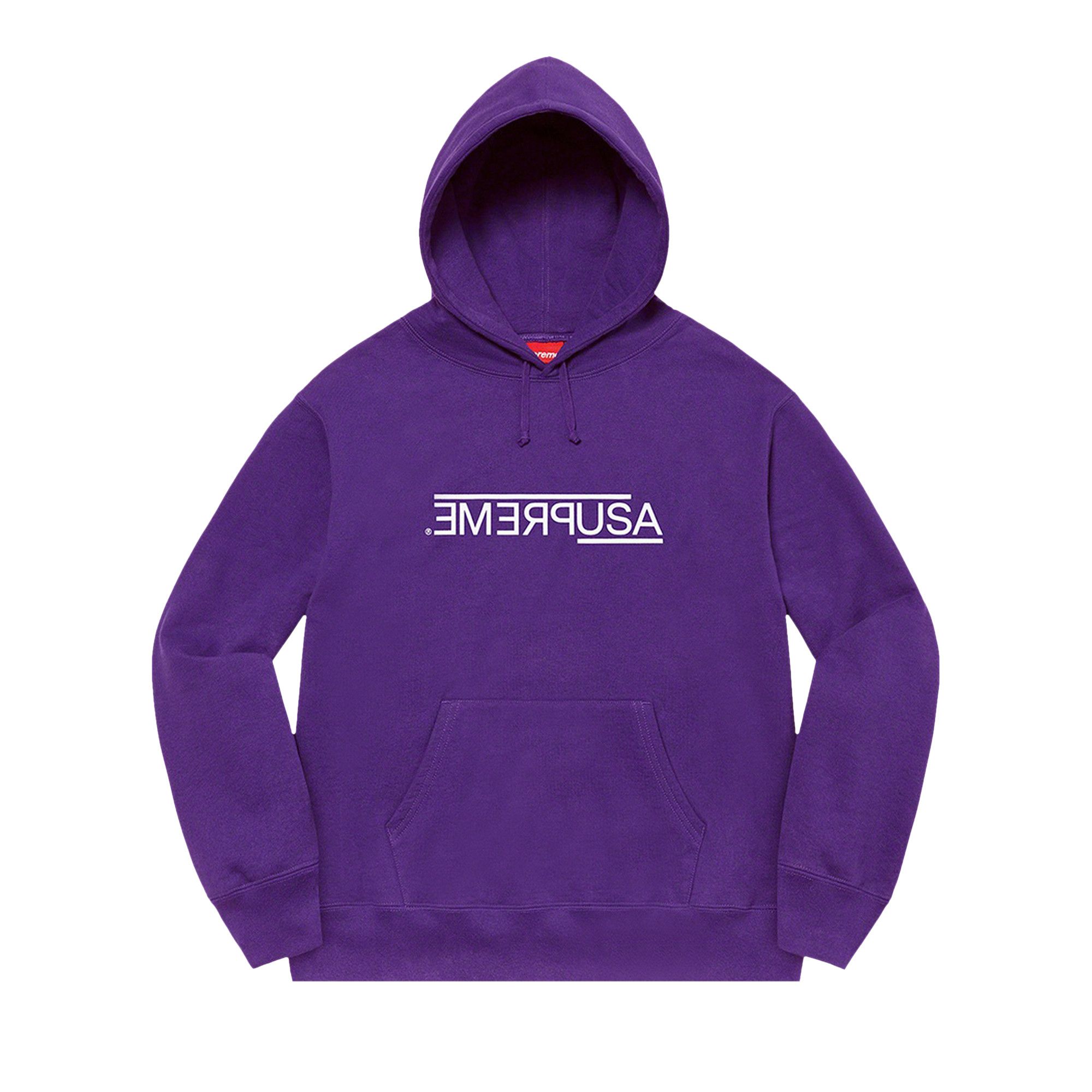 Buy Supreme USA Hooded Sweatshirt Purple FW21SW79 PURPLE GOAT