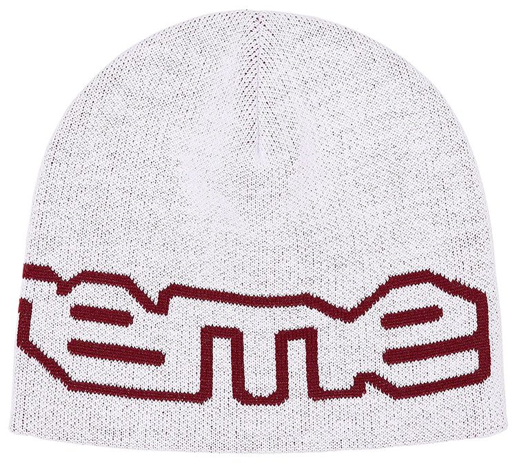 Supreme Wrap Logo Beanie White