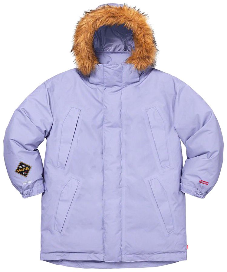 Supreme GORE TEX 700 Fill Down Parka Light Purple