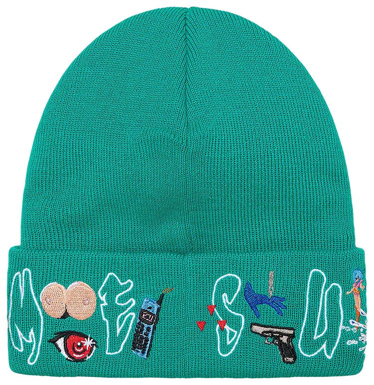 Supreme AOI Icons Beanie Dark Aqua