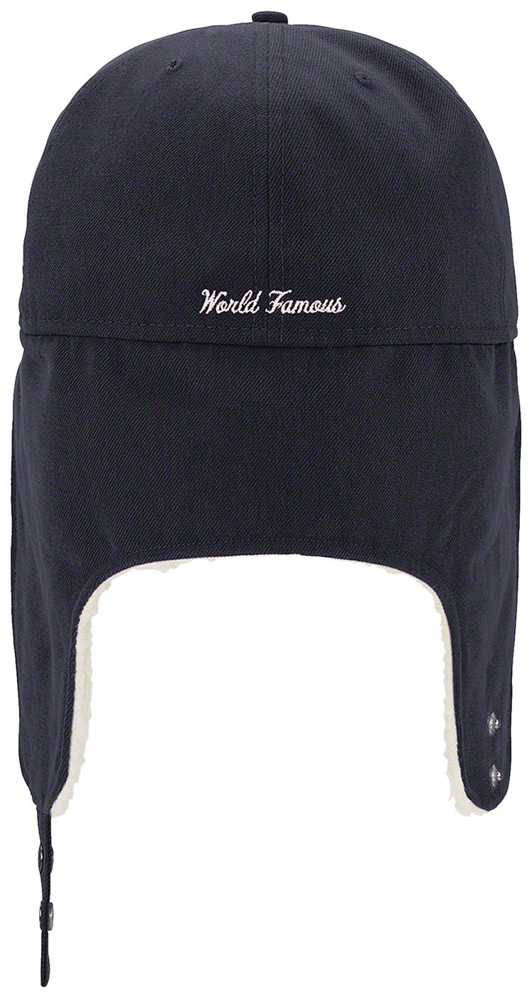 Supreme x New Era Earflap Box Logo Navy