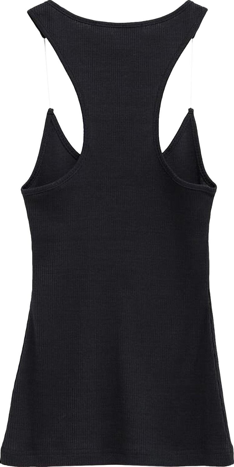 YProject Invisible Strap Tank Top Vintage Black