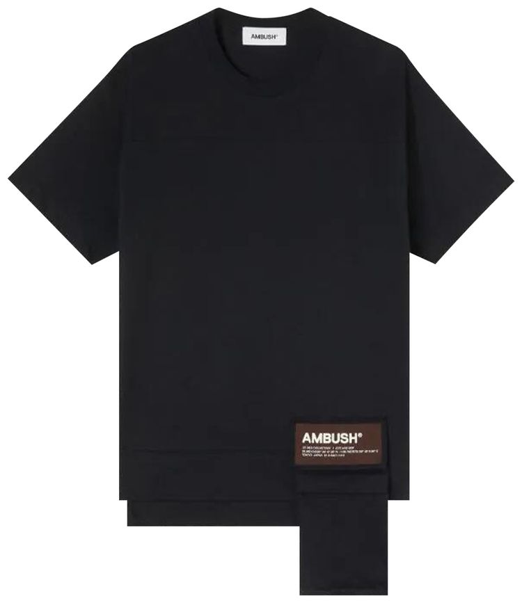 Ambush Waist Pocket T Shirt Black