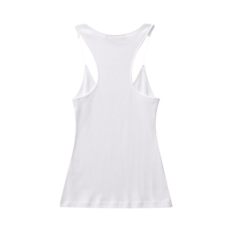 YProject Invisible Strap Tank Top Optic White