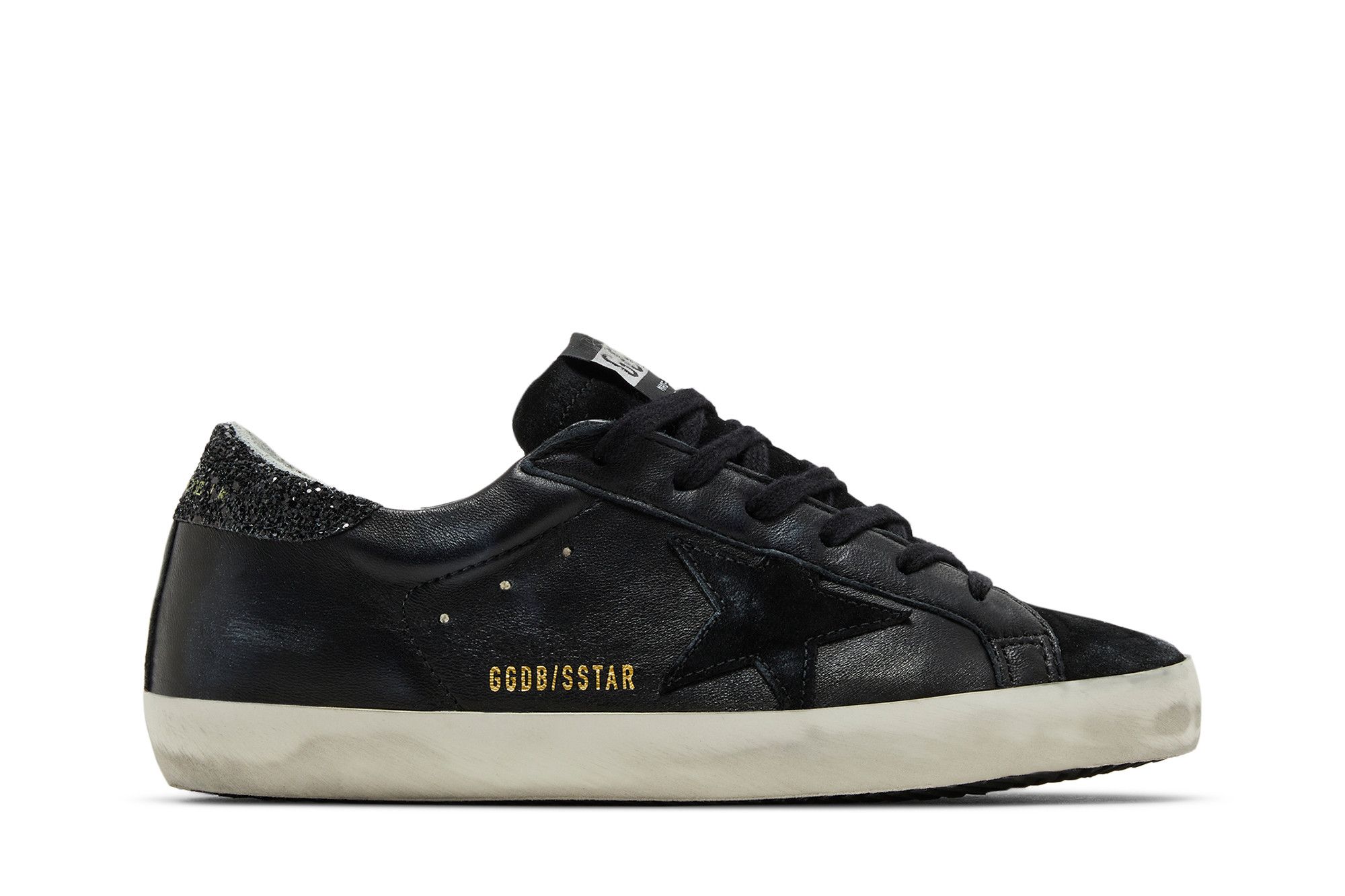 Buy Golden Goose Wmns Superstar 'Black Glitter Heel