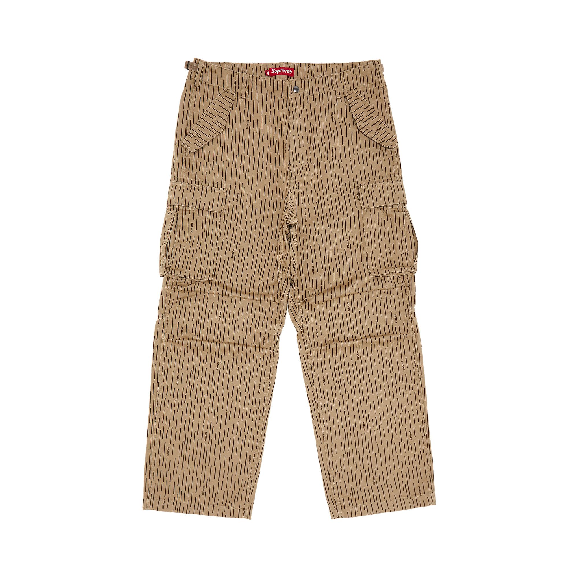 Supreme Cargo Pant Pant (FW24) Tan Raindrop Men's - FW24 - US