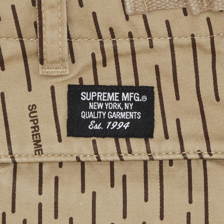 Supreme Cargo Pant Tan Raindrop