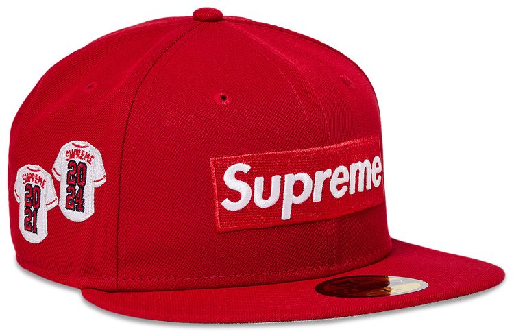Supreme Jerseys Box Logo New Era Red