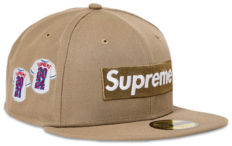 Supreme Jerseys Box Logo New Era Khaki