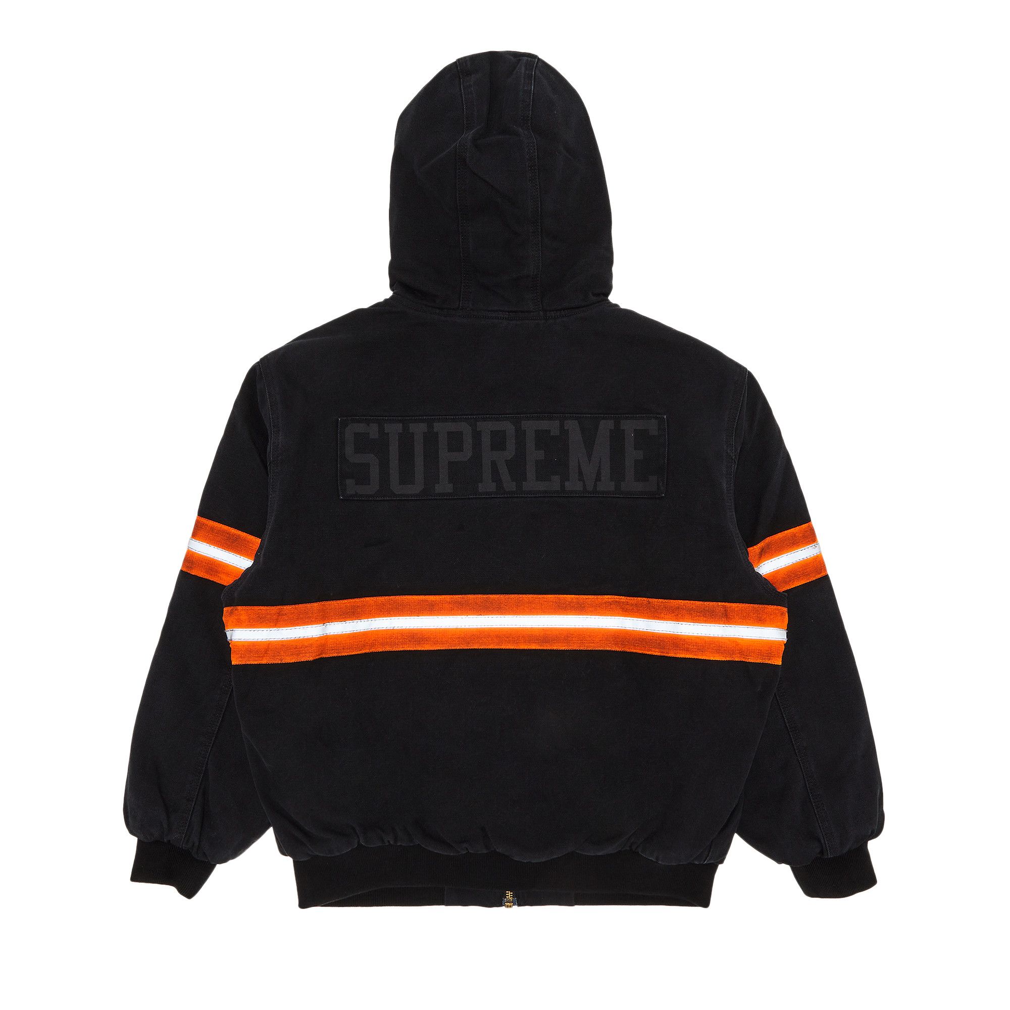Supreme reflective stripe work jacket black cheap