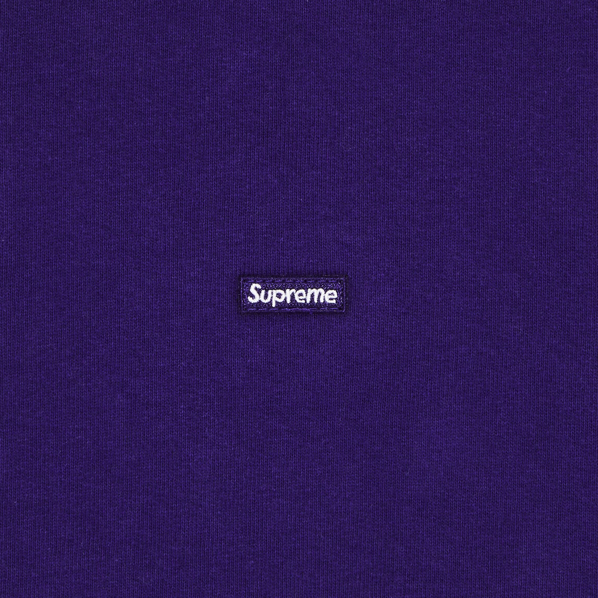 Size xl Supreme Small Box Zip Up Hooded Sweatshirt 'Purple'