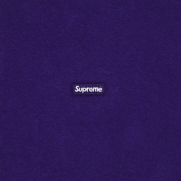 Supreme Small Box Zip Up Hooded Sweatshirt Purple