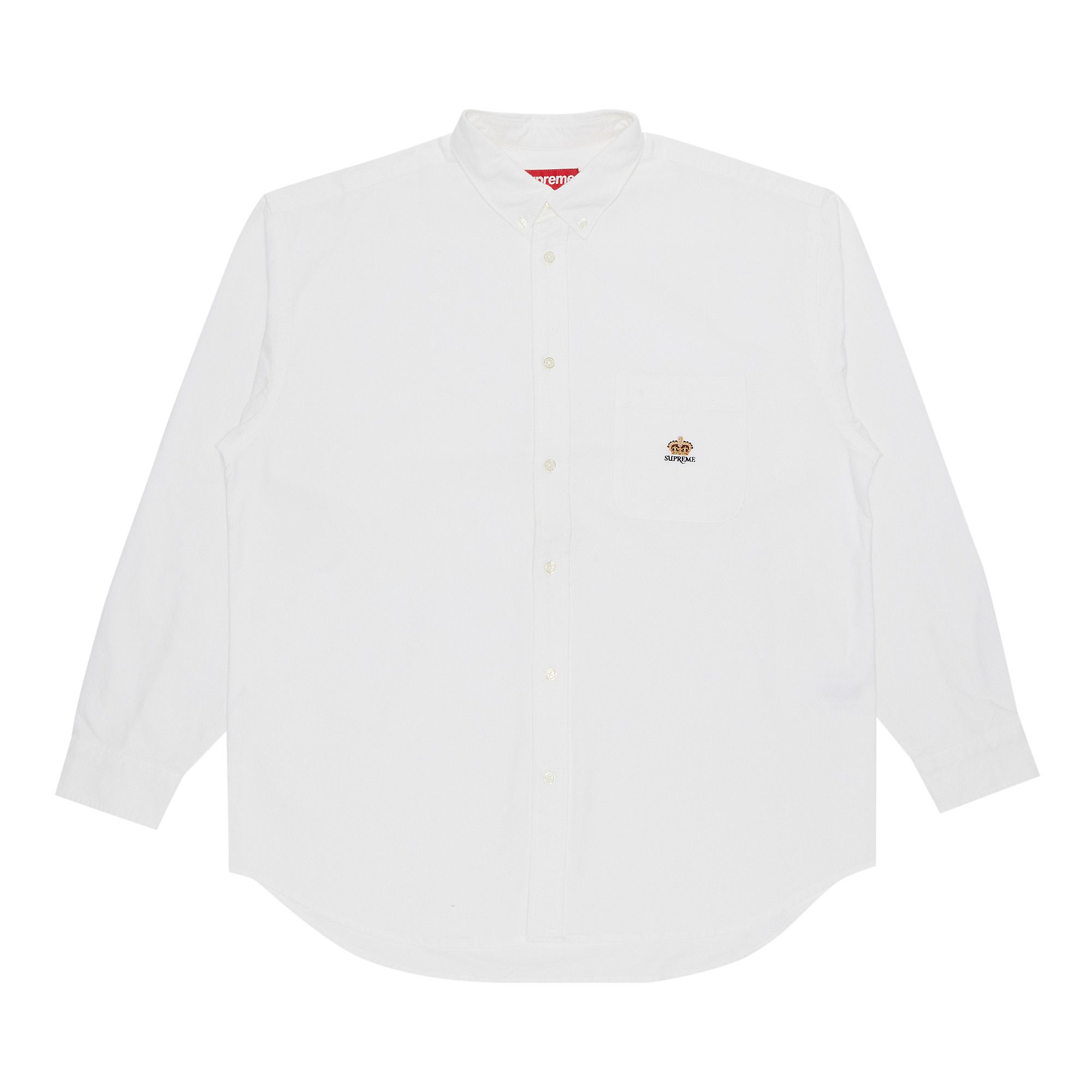 Buy Supreme Loose Fit Flannel Oxford Shirt 'White' - FW24S2 WHITE