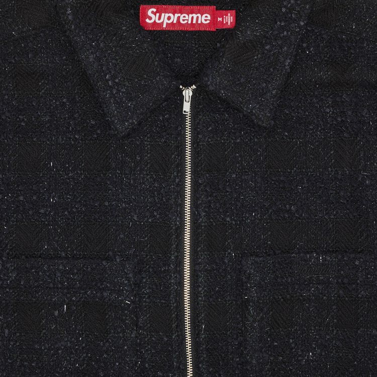 Buy Supreme Bouclé Zip Up Shirt  