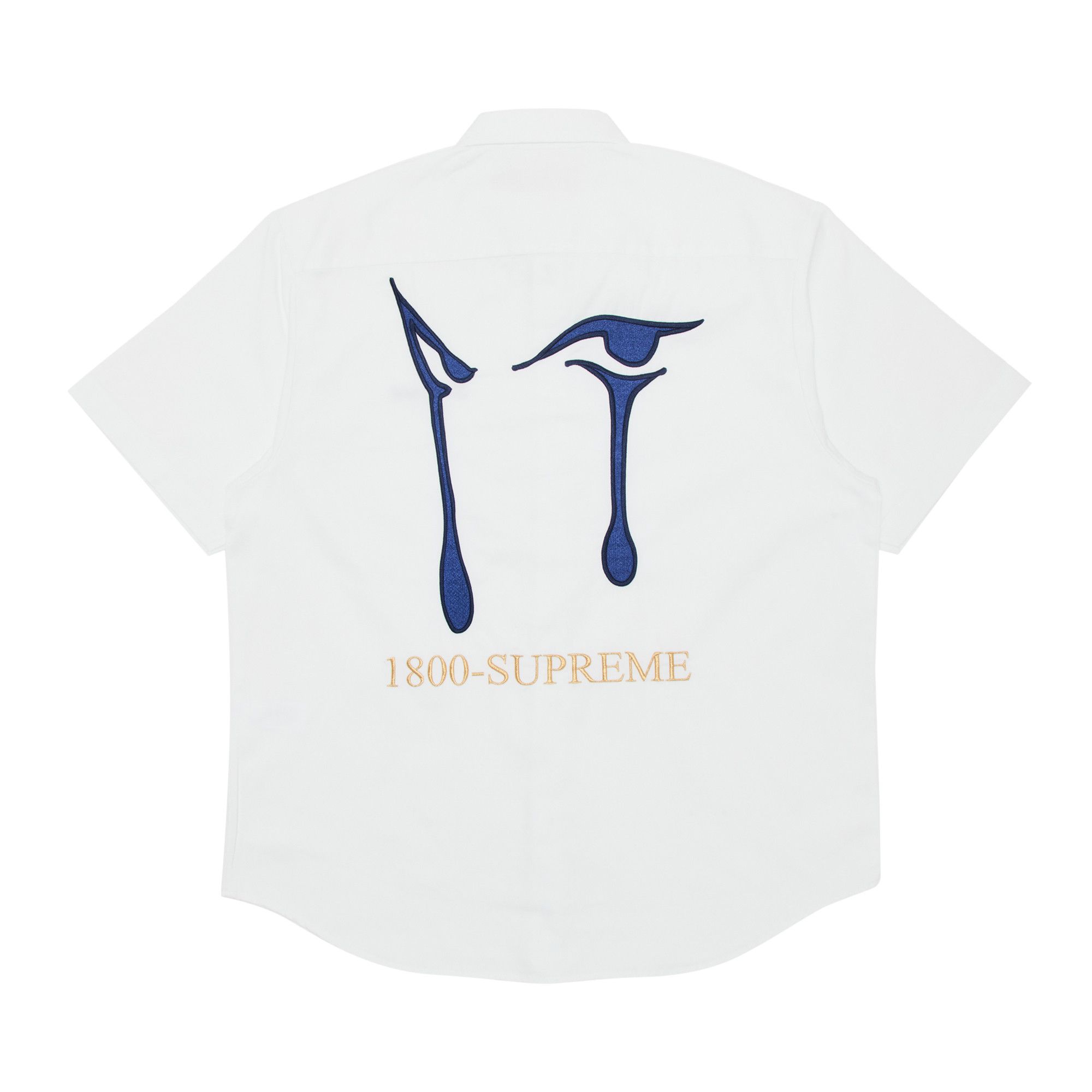 Buy Supreme AOI Eyes Short-Sleeve Work Shirt 'White' - FW24S40