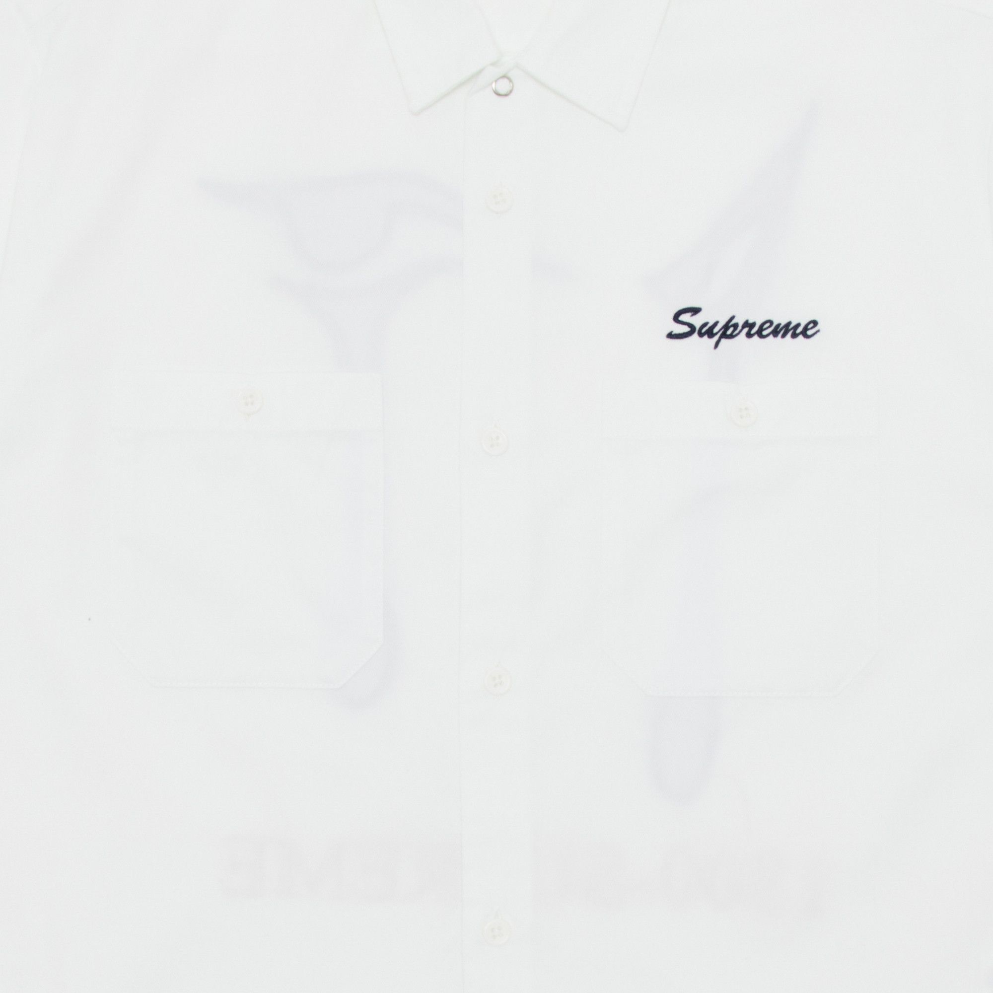 Buy Supreme AOI Eyes Short-Sleeve Work Shirt 'White' - FW24S40