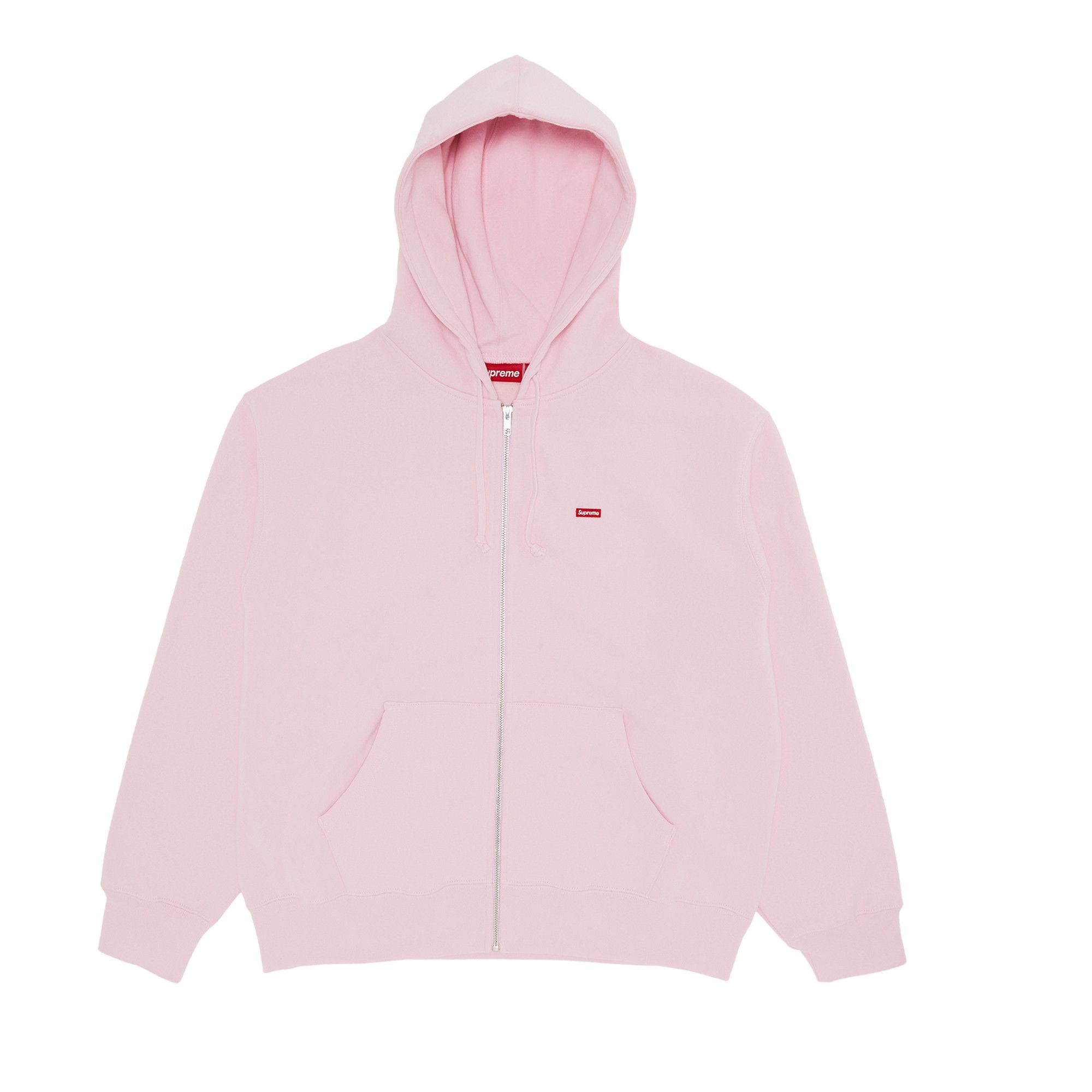 Buy Supreme Small Box Zip Up Hooded Sweatshirt 'Light Pink