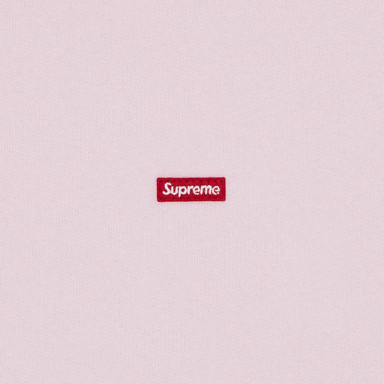 Supreme Small Box Zip Up Hooded Sweatshirt Light Pink