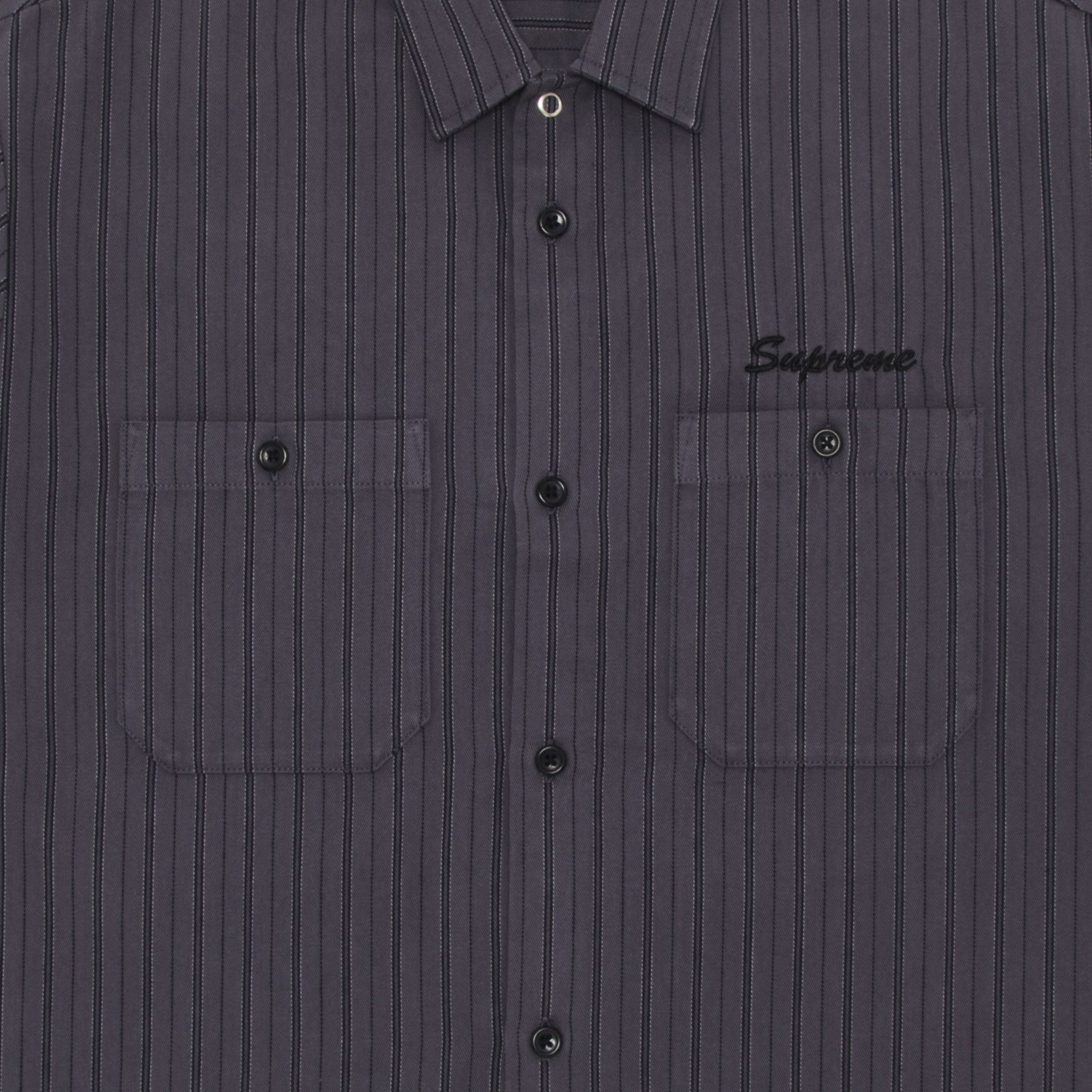 Buy Supreme AOI Eyes Short-Sleeve Work Shirt 'Stripe' - FW24S40