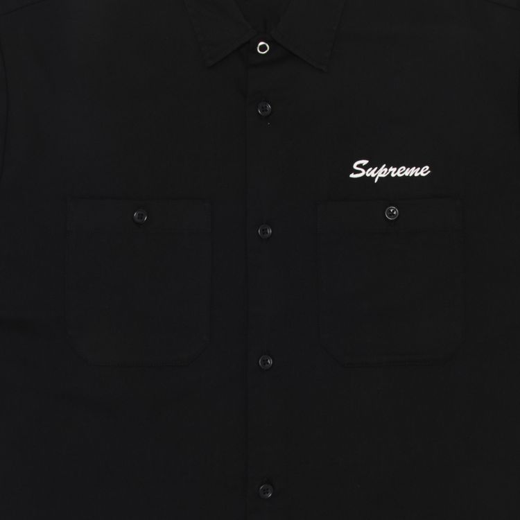 Supreme AOI Eyes Short Sleeve Work Shirt Black
