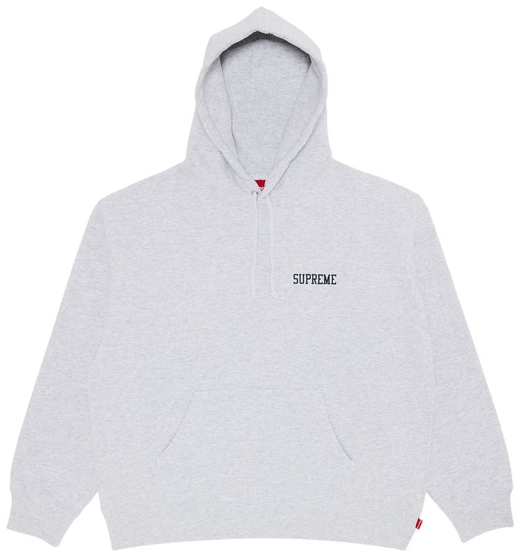 Supreme On God Hooded Sweatshirt Ash Grey