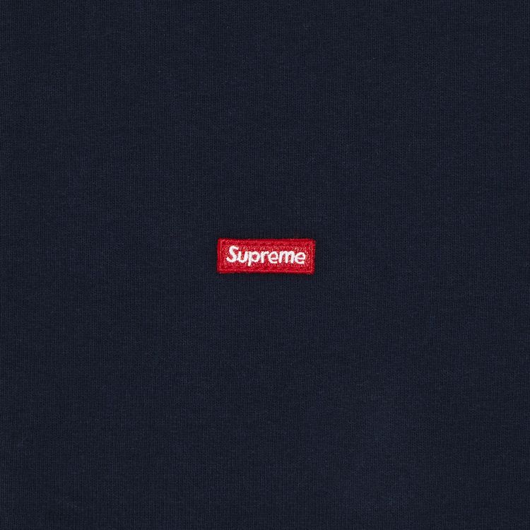 Supreme Small Box Zip Up Hooded Sweatshirt Navy