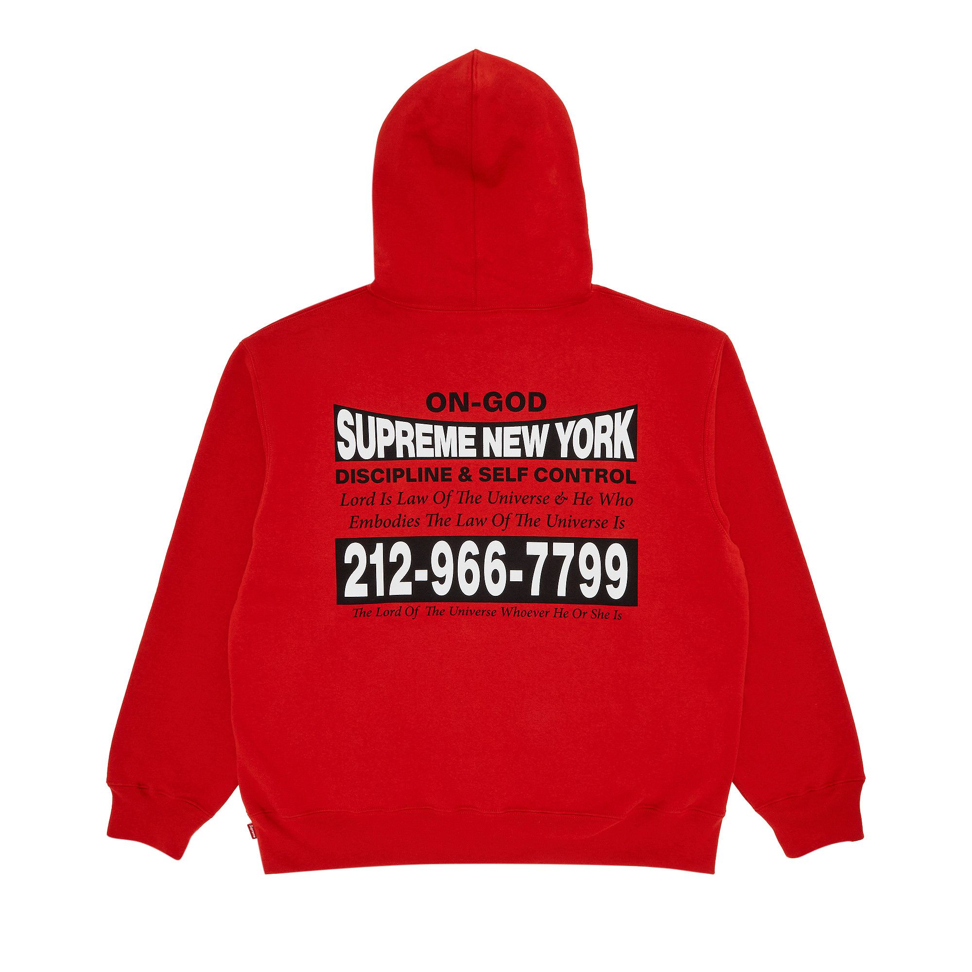 Buy Supreme On God Hooded Sweatshirt 'Burnt Red' - FW24SW59