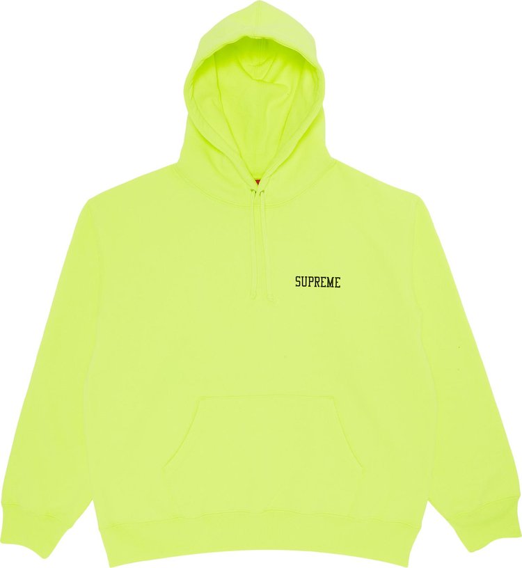 Supreme On God Hooded Sweatshirt Bright Yellow