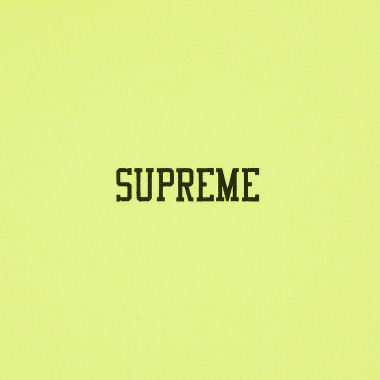 Supreme On God Hooded Sweatshirt Bright Yellow