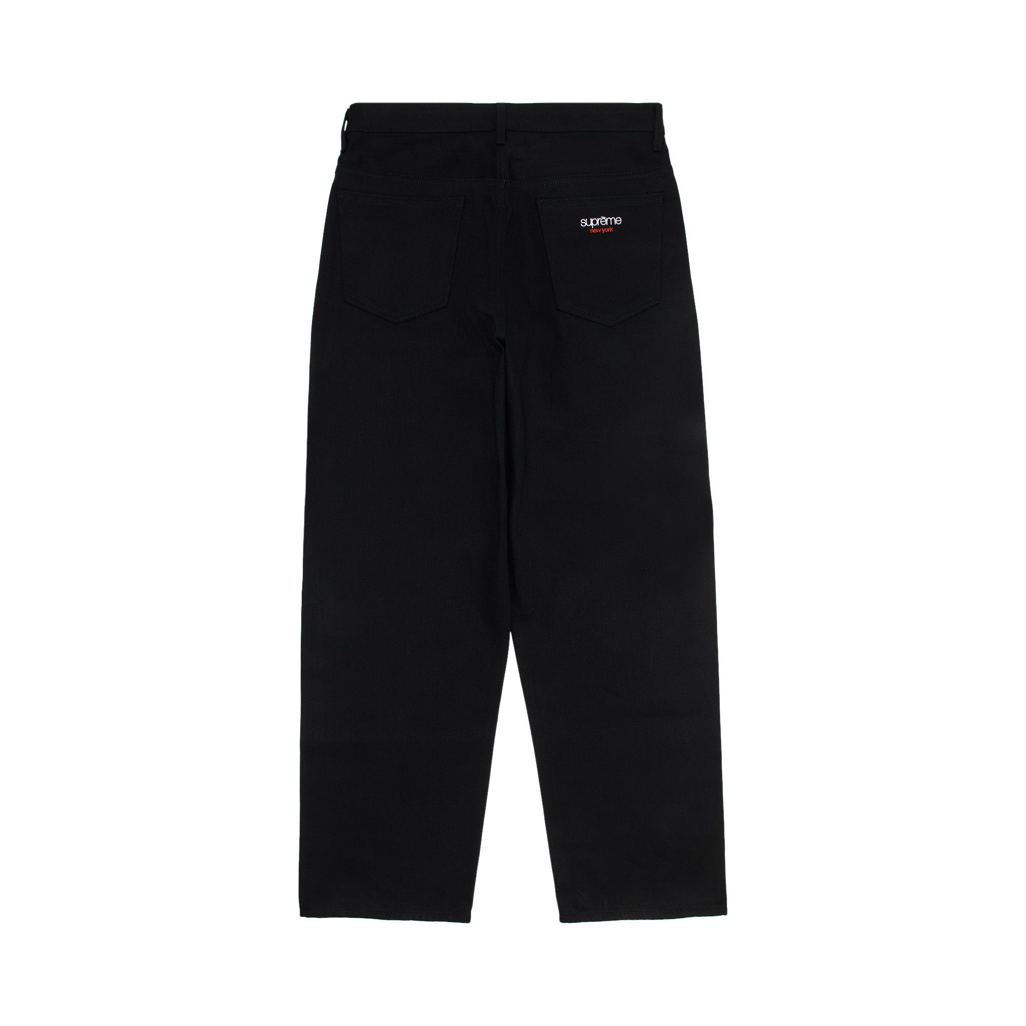 Size 30 Supreme Rigid Baggy Selvedge Jean 'Black'