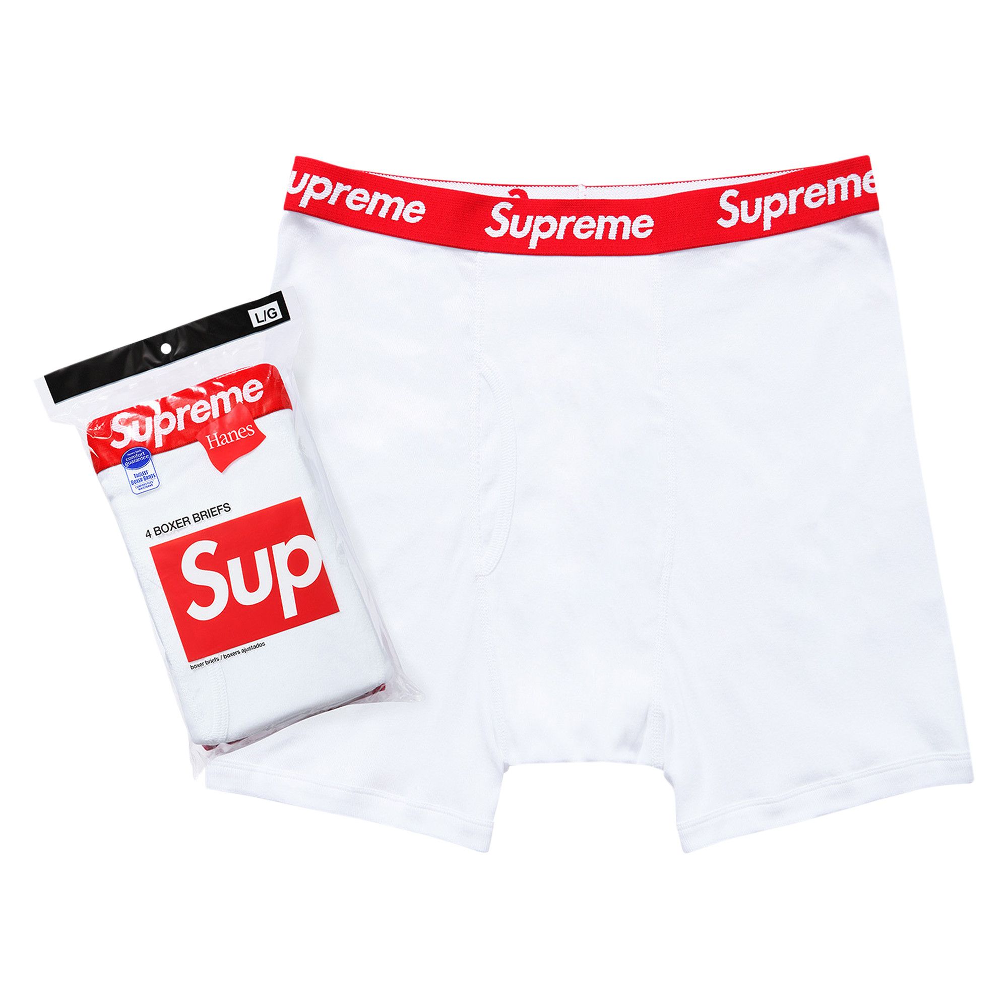 Supreme®/Hanes® Boxer Briefs (8Pack) Supreme Hanes Boxer Briefs Black Underwear Size S & M Small