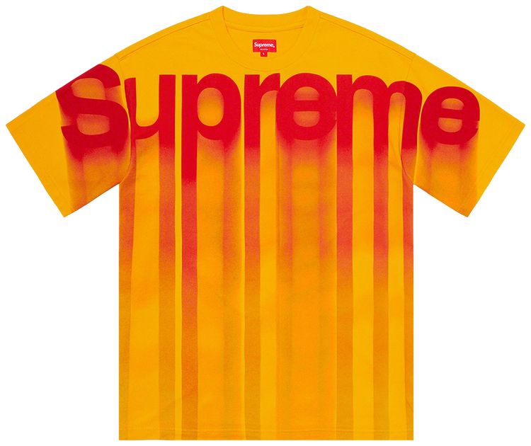 Supreme Bleed Logo Short Sleeve Top Yellow