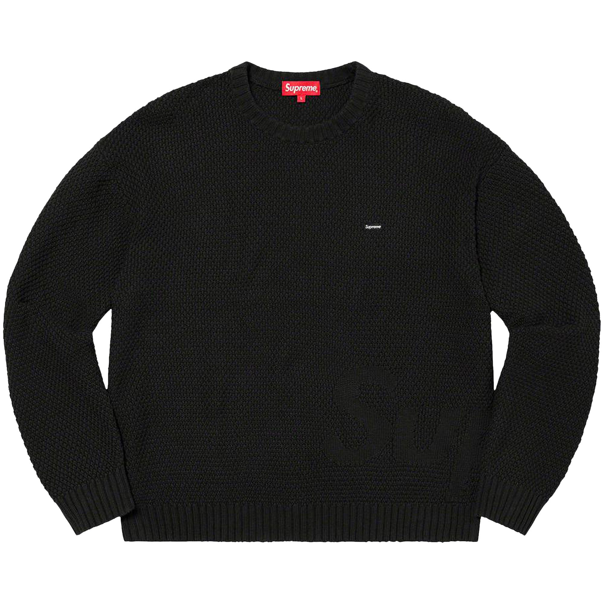 トップス supreme Textured small box sweater Buy Supreme Textured Small Box Sweater 'Black' - FW20SK17 BLACK | GOAT