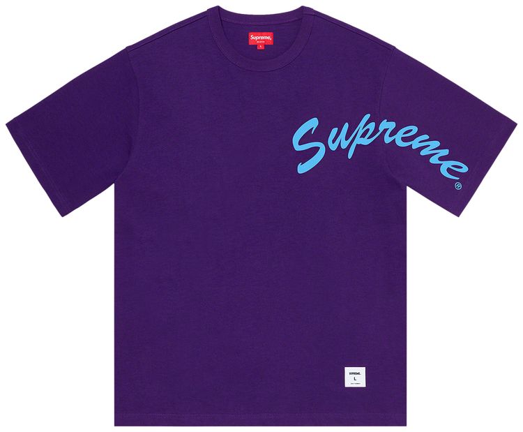 Supreme Shoulder Arc Short Sleeve Top Purple