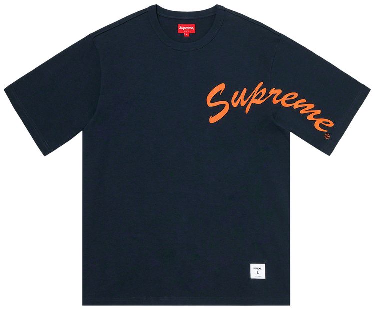 Supreme Shoulder Arc Short Sleeve Top Navy