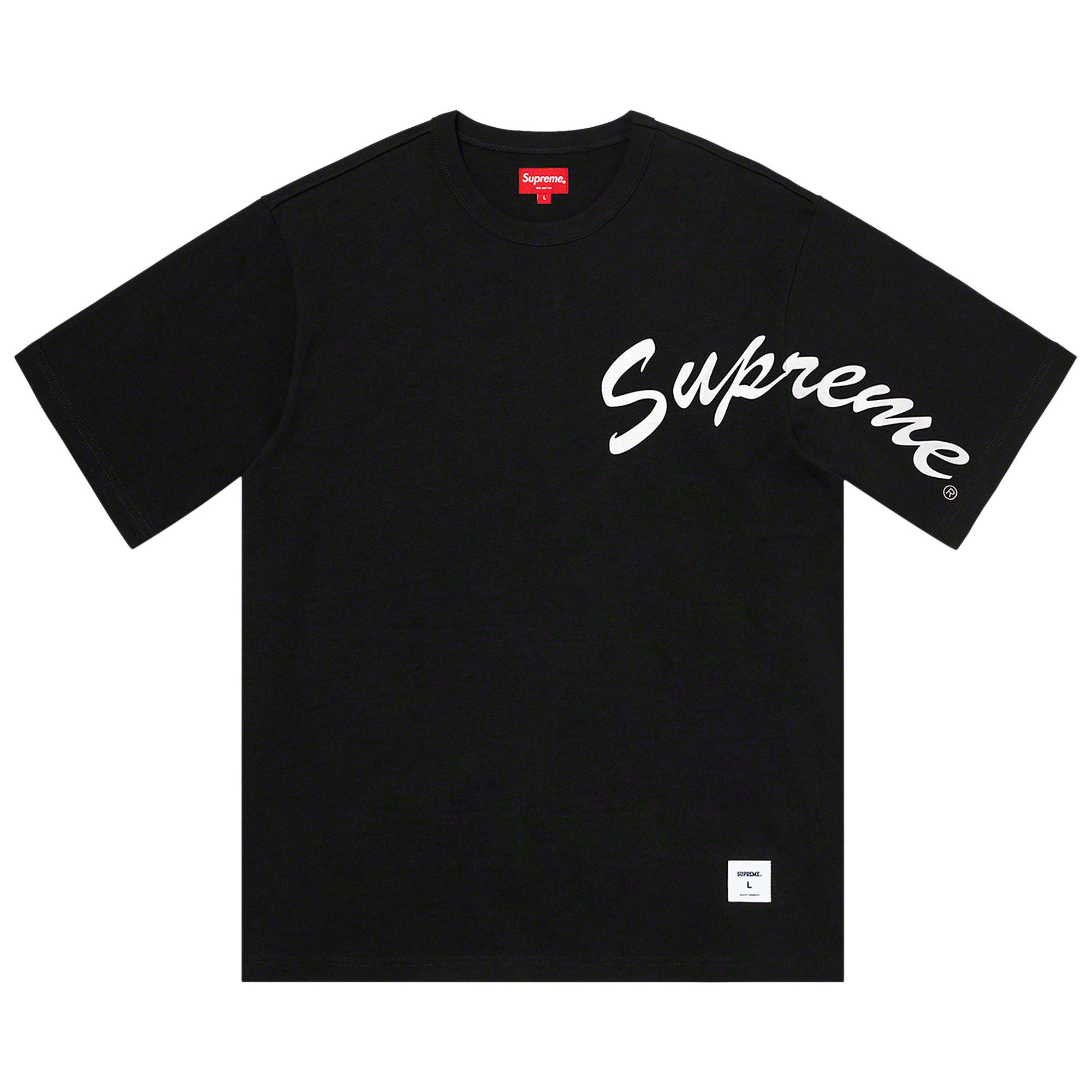 Buy Supreme Shoulder Arc Short-Sleeve Top 'Black' - FW20KN77