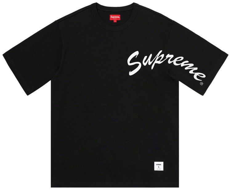 Supreme Shoulder Arc Short Sleeve Top Black