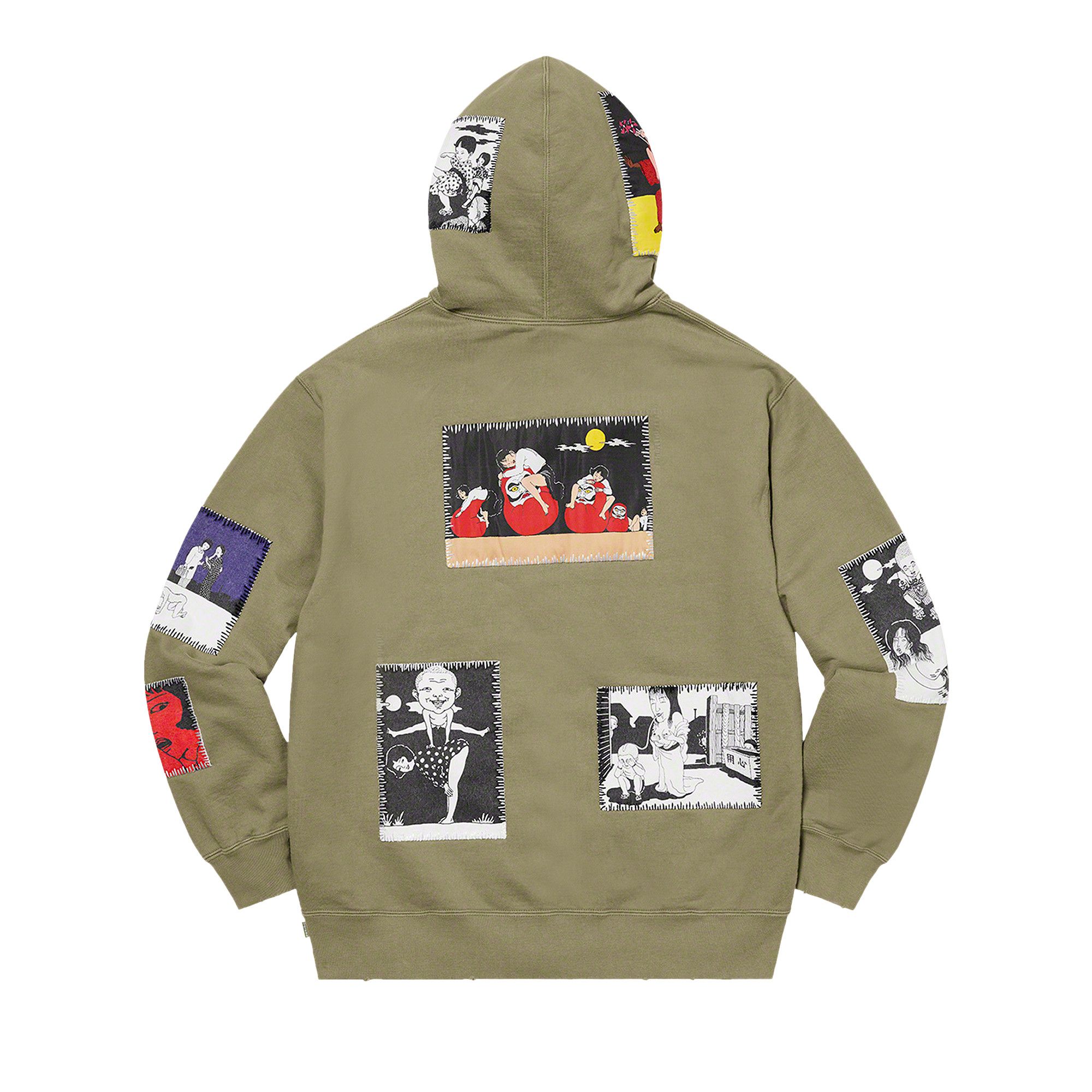トップス Supreme x Toshio Saeki Distressed Hoodie Supreme x Toshio Saeki Hooded Sweatshirt Size S FW20 from JAPAN