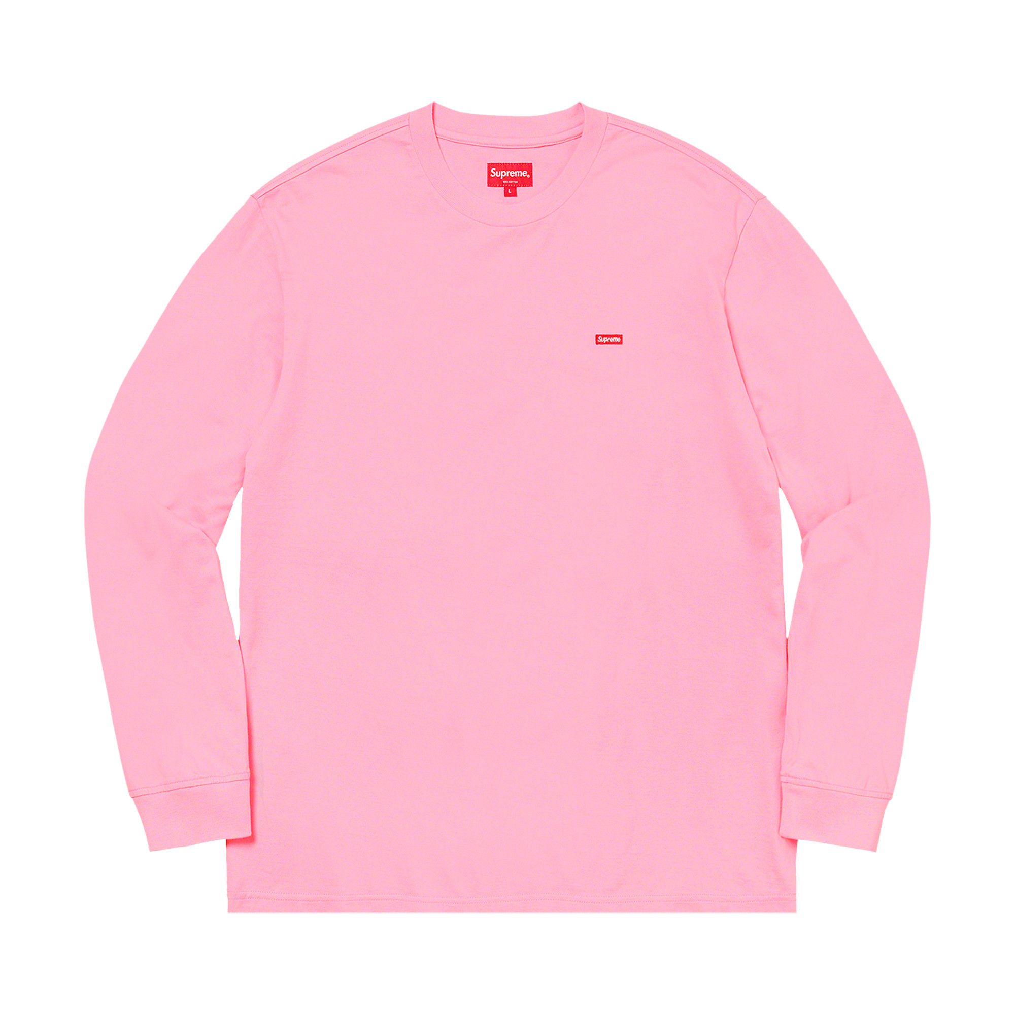 Buy Supreme Small Box Long-Sleeve Tee 'Pink' - FW20KN6 PINK | GOAT