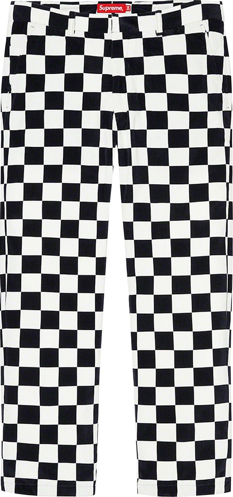 Supreme Velvet Trouser Checkerboard